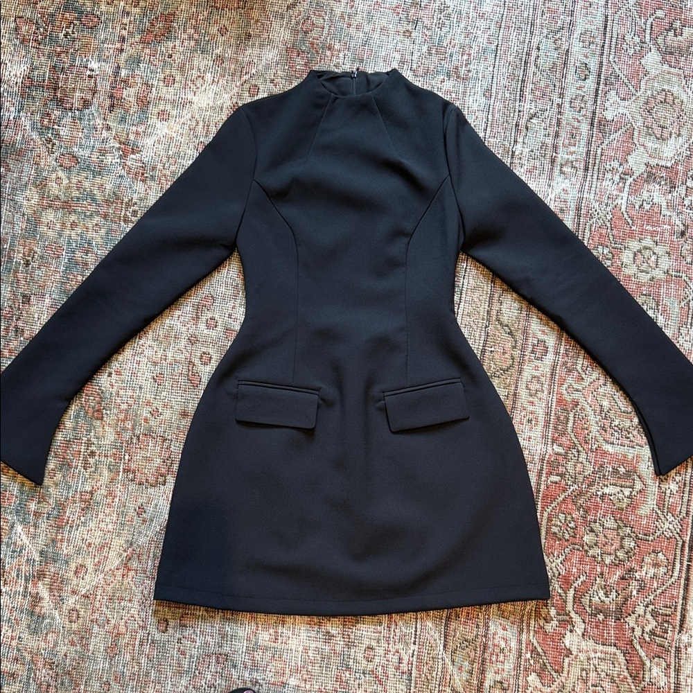 Odd Muse Split Sleeve Mini Dress in Black